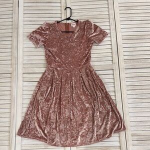 Velvet Pink Kids Dress